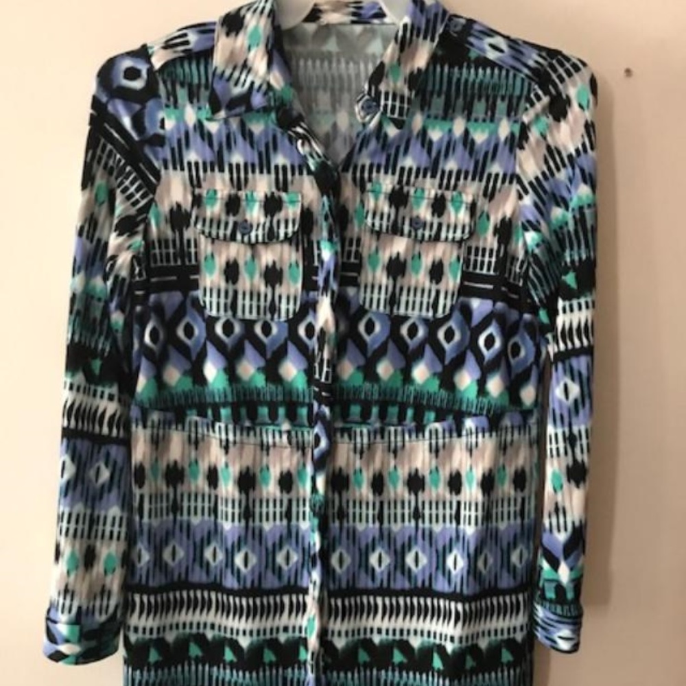 COLORFUL SHIRT STYLE DRESS~SUPER SOFT!